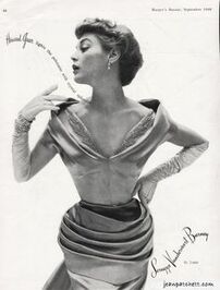 Jean Patchette for Harper's Bazaar, dress designed by Howard Greer
