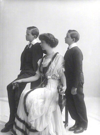 Consuelo Vanderbilt, Duchess of Marlborough and their two sons, by John Singer Sargent, 1905
