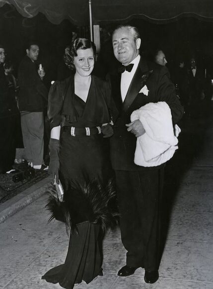 Irene Dunne with her husband Francis Griffin