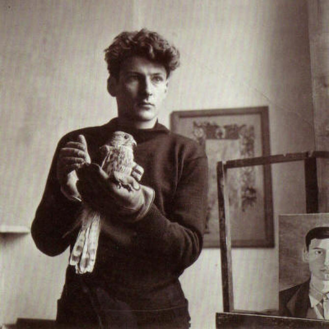 Lucian Freud, London, 18 March 1947, photo by Clifford Coffin