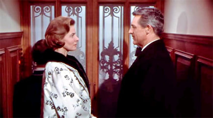 Ingrid Bergman and Cary Grant in film Indiscreet(1958)