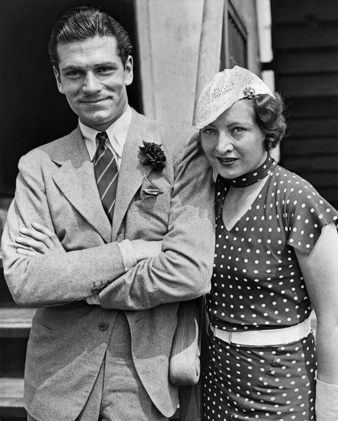 Lawrence Olivier and first wife Jill Esmond, 1933