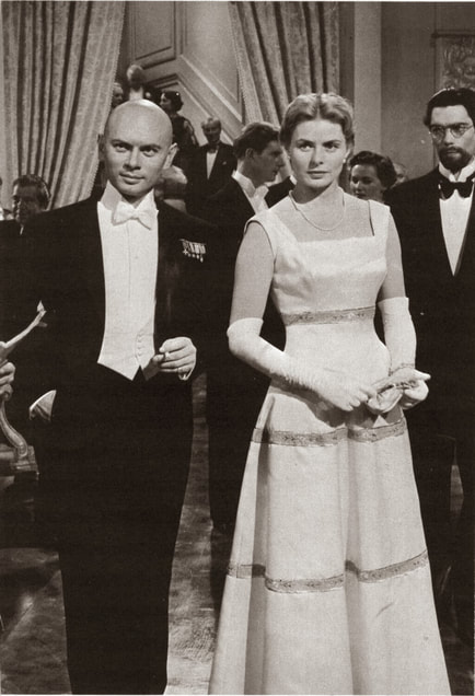 Ingrid Bergman with Yul Brynner in film Anastasia (1956)