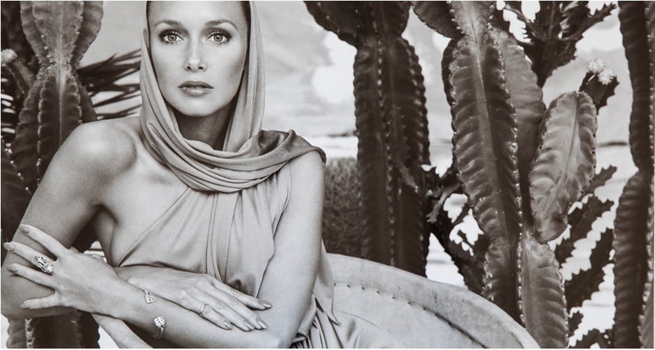 Karen Graham for Estee Lauder, photo by Victor Skrebneski