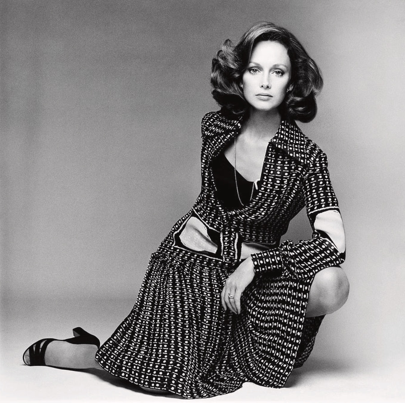 Karen Graham for Vogue, February 1974, photo by Francesco Scavullo