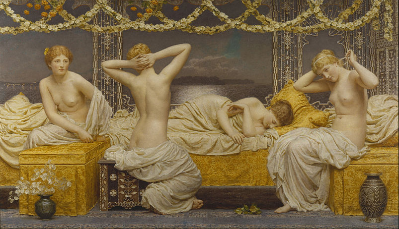 A Summer Night 1890 by Albert Joseph Moore