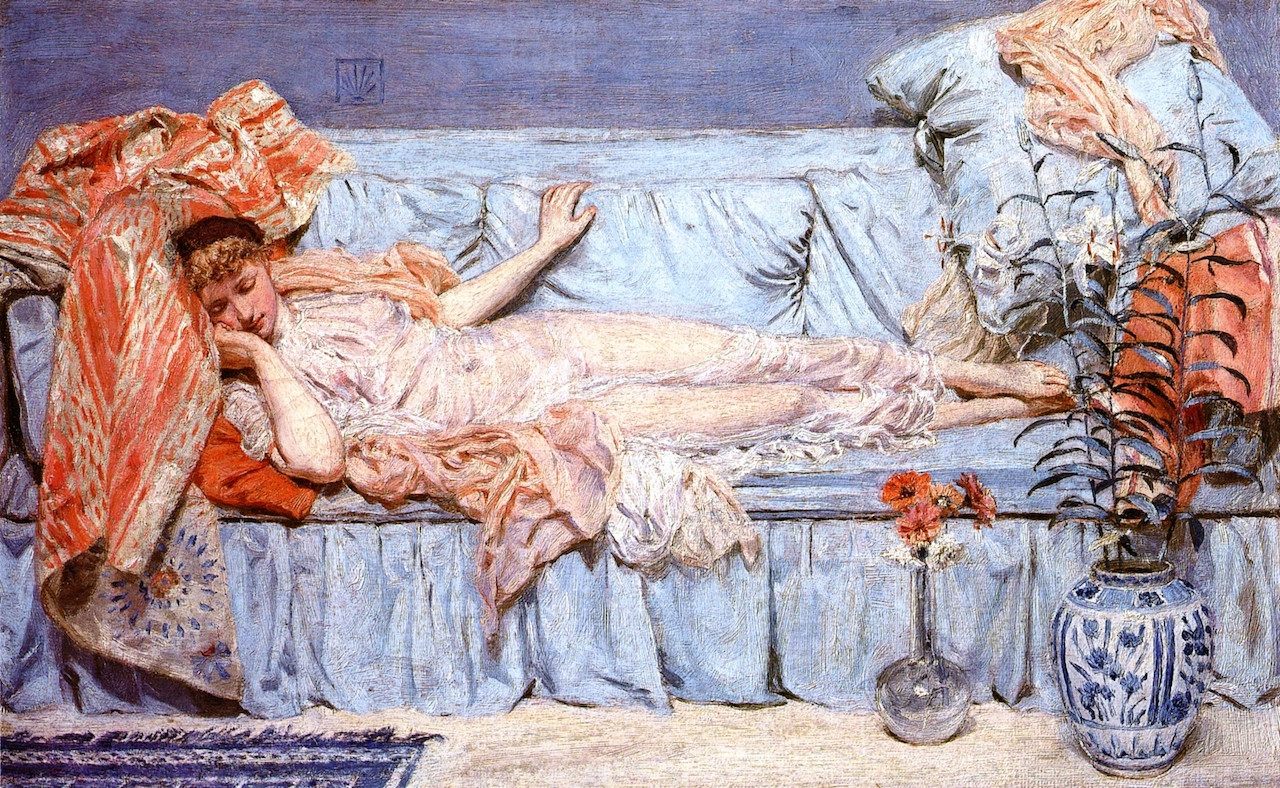 Lilies (1866) by Albert Joseph Moore