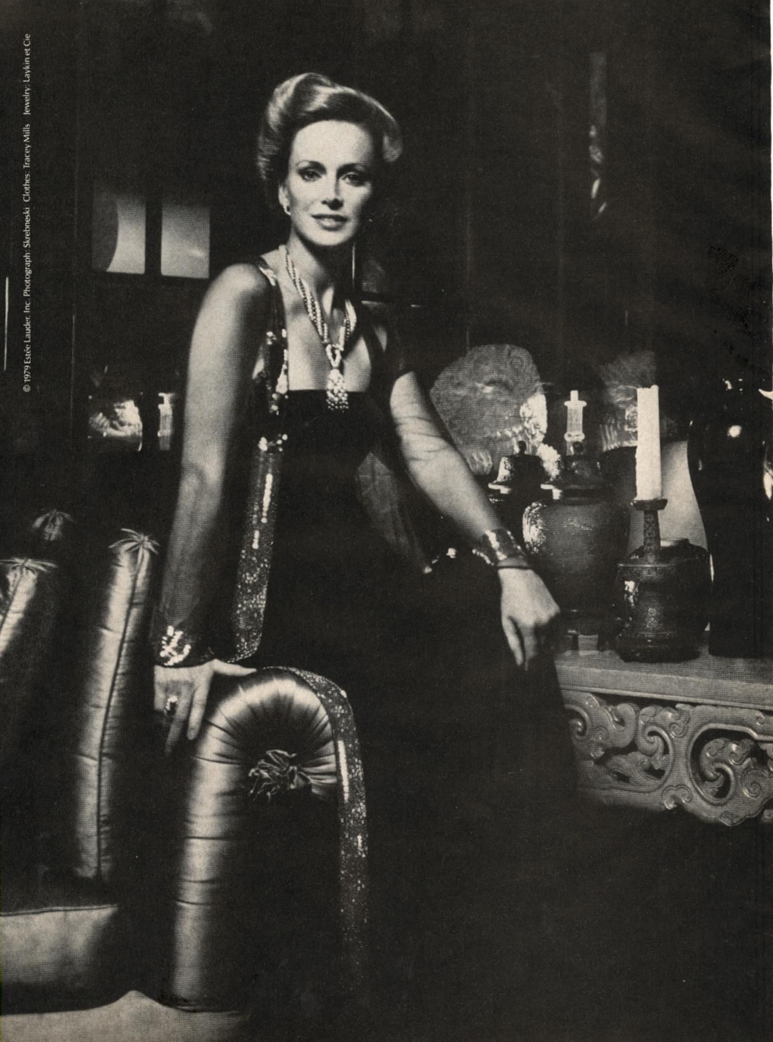 Karen Graham for Estee Lauder, photo by Victor Skrebneski