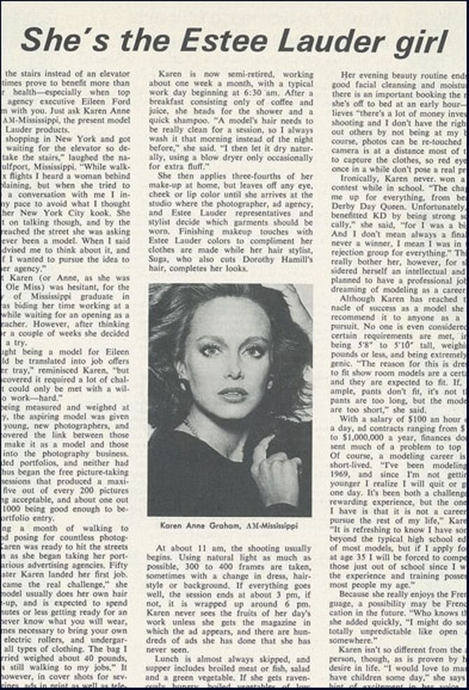 Karen Graham The Estee Lauder Woman