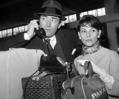 Gregory Peck with his second wife Véronique Passani (1932-2012), 1950s
