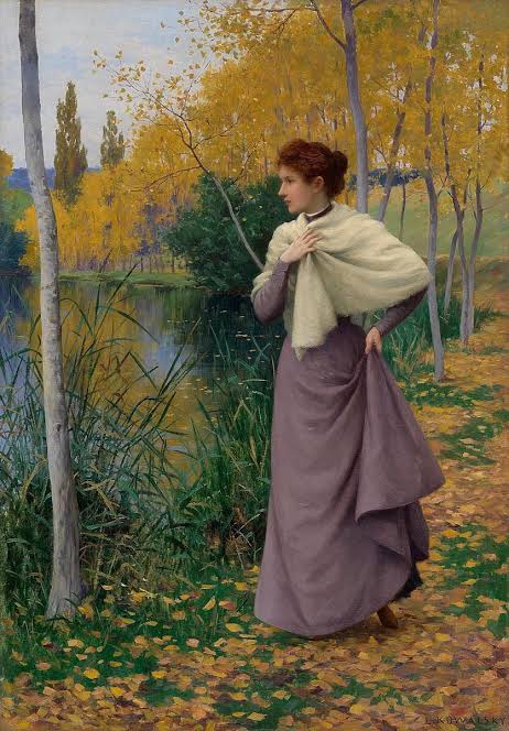 Elegant French painter Léopold-François Kowalsky(1856-1931)