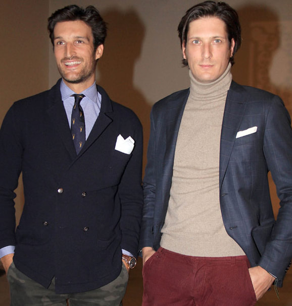 Rafael de Medina(on the left) with his brother Luis de Medina