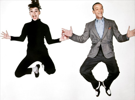 Fred Astaire (born Frederick Austerlitz; May 10, 1899 – June 22, 1987):Fred Astaire dancing with Audrey Hepburn in Musicial Funny Face (1957)