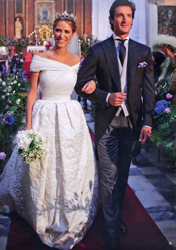 Rafael de Medina and his wife Laura Vecino Acha on their wedding day, 16 October 2010