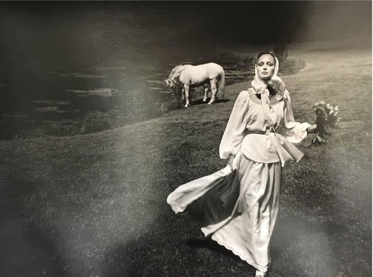 Karen Graham for Estee Lauder, photo by Victor Skrebneski, 1976