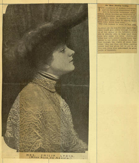 Rita de Acosta Lydig(1 October 1875-27 October 1929) American socialite