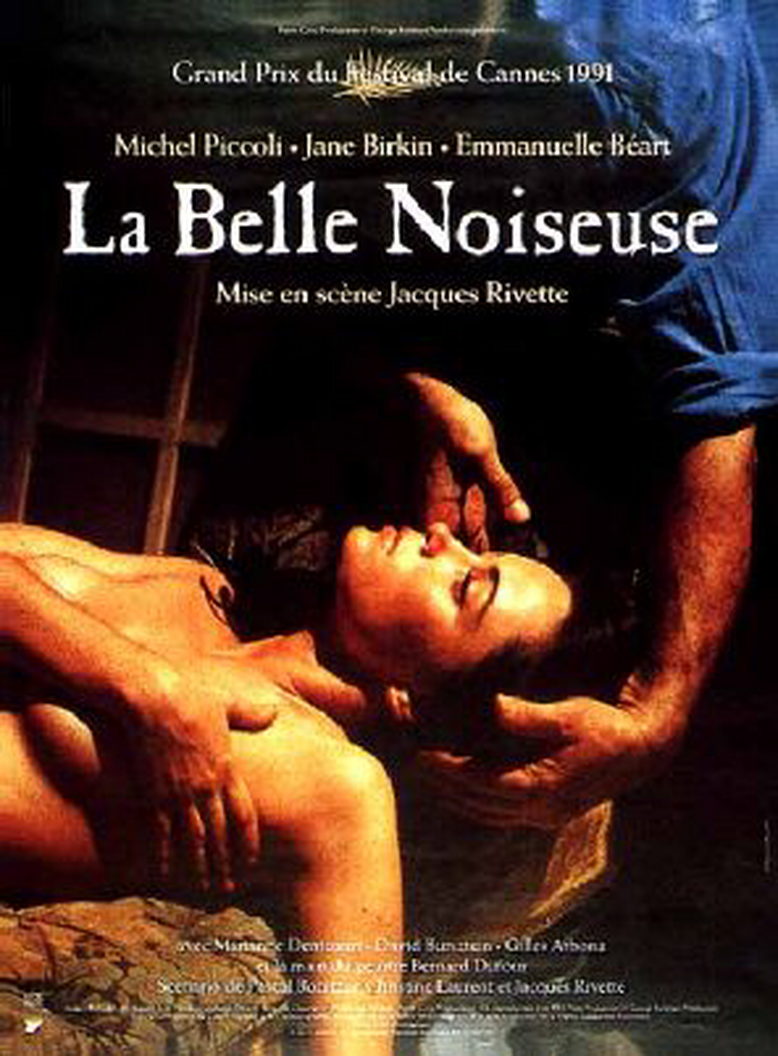 Le film La Belle Noiseuse(1991) avec Emmanuelle Béart, Michel Piccoli, Jane Birkin
