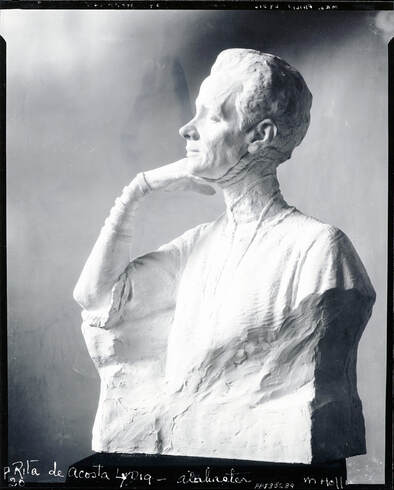 Rita Acosta de Lydig, alabaster sculpture by Malvina Hoffman