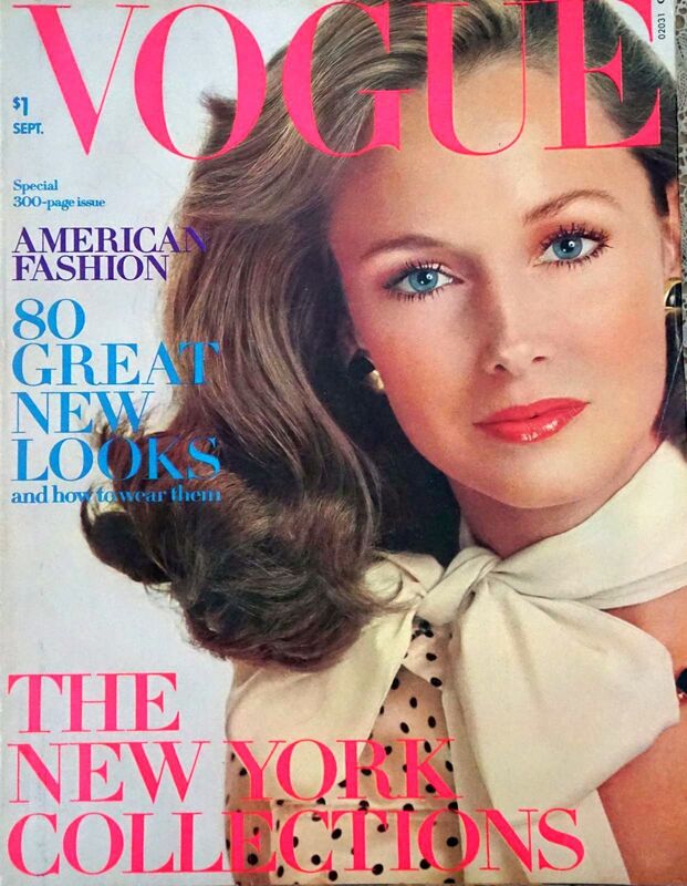 Karen Graham on Vogue Cover, September 1973, photo by Richard Avedon