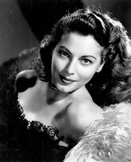 Ava Gardner, American actress, in an MGM studio portrait of the early 1950s