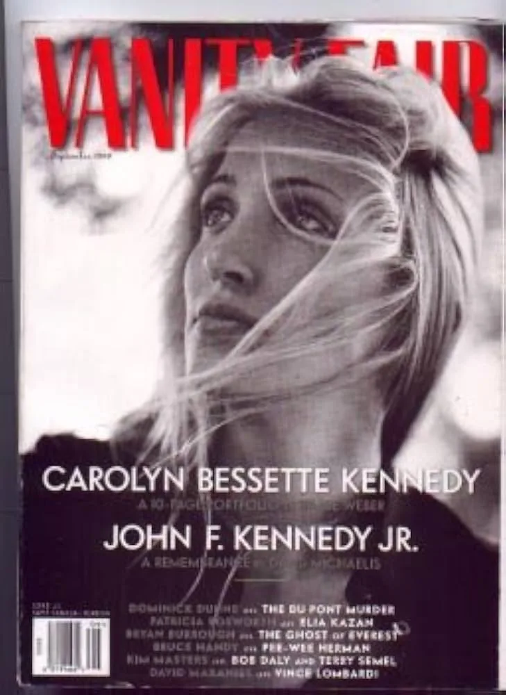 Carolyn Bessette-Kennedy photographed by Bruce Weber on the cover of Vanity Fair, 1999