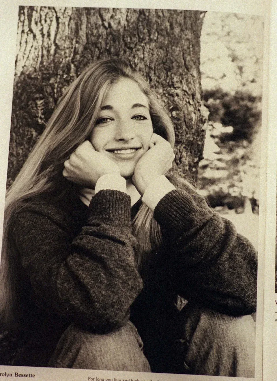 Carolyn Bessette as a student at Boston University in the 1980s