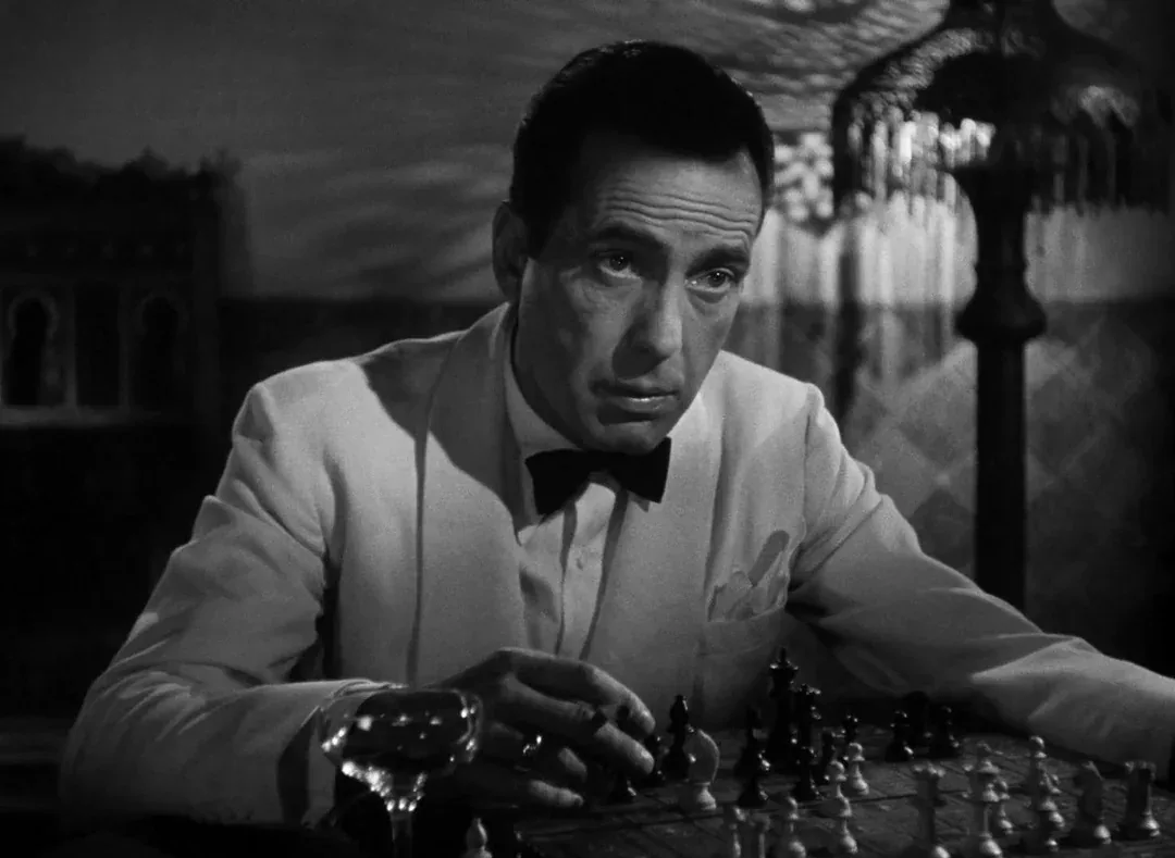 Humphrey Bogart as Rick Blaine in film Casablanca (1942)