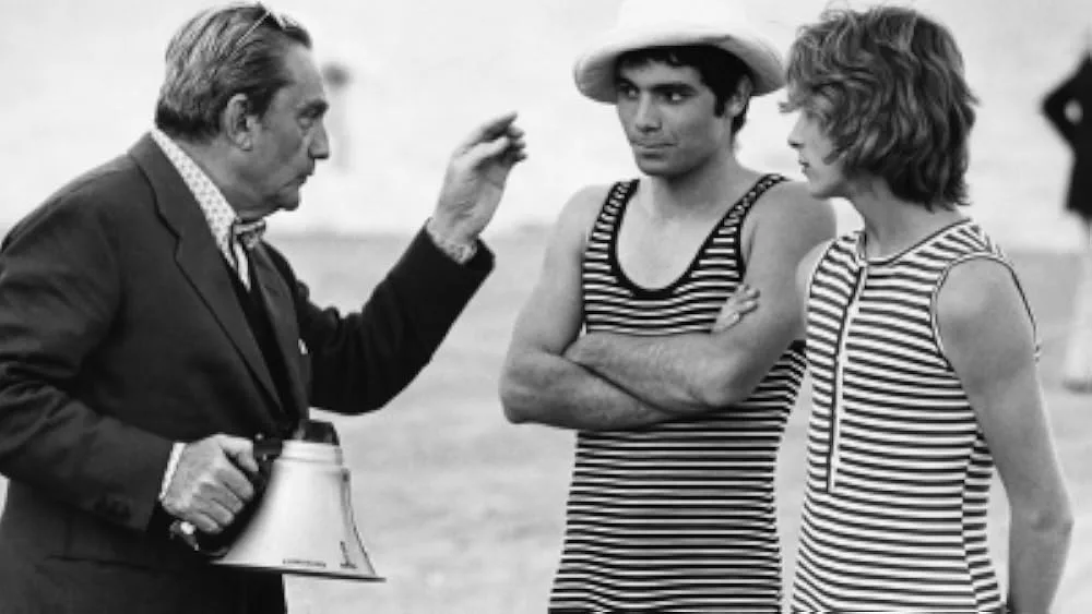 Luchino Visconti directing Björn Andrésen in Venice (Morte a Venezia, 1971)