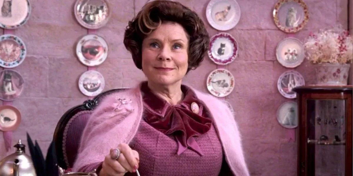 Imelda Staunton as Maud Bagshaw, lady-in-waiting to Queen Mary in film Downton Abbey (2019)
