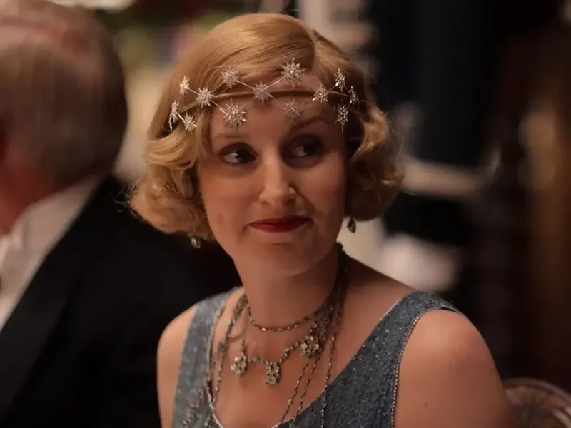 Laura Carmichael as Edith Pelham, Marchioness of Hexham in film Downton Abbey (2019)