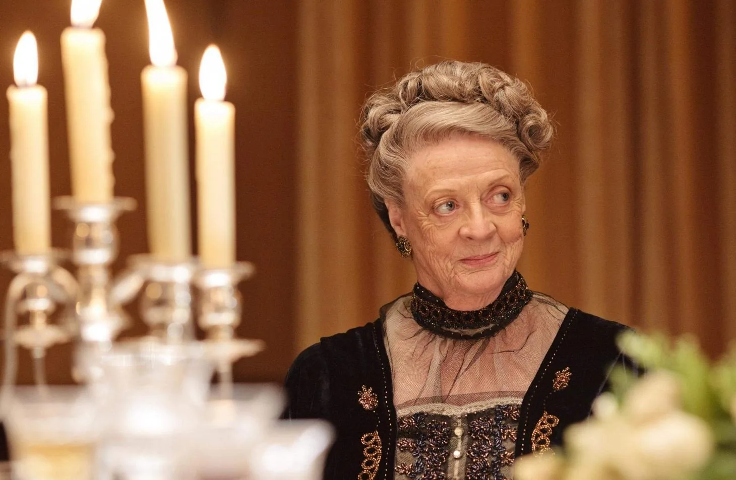 Maggie Smith as Violet Crawley, Dowager Countess of Grantham in film Downton Abbey (2019)
