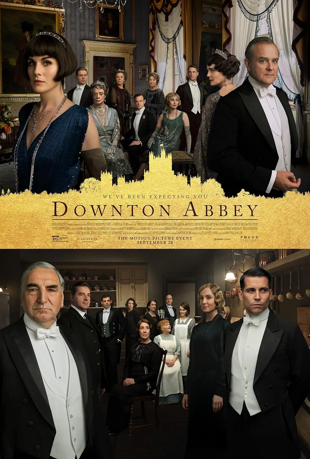 Downton Abbey (2019) Starrring Hugh Bonneville, Elizabeth McGovern, Michelle Dockery, Laura Carmichael and Maggie Smith