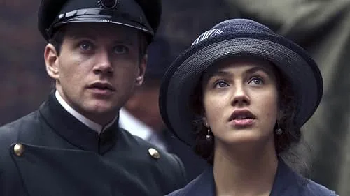Lady Sybil Crawley with Tom Branson in Downton Abbey (TV series, 2010-2015)