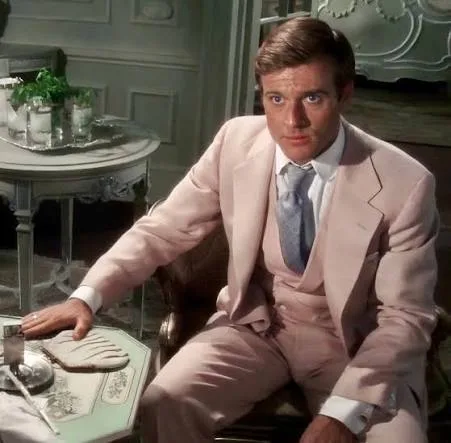 ​Robert Redford as Jay Gatsby in film The Great Gatsby