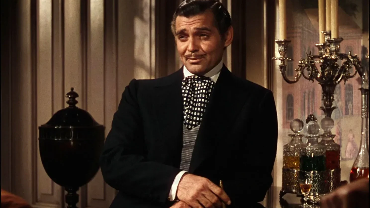 Clark Gable as Rhett Butler in film Gone with the Wind(1939)