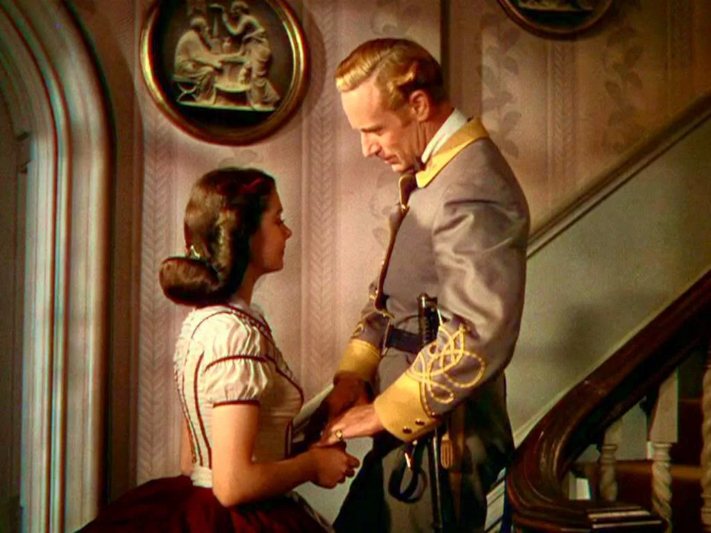 Vivien Leigh and Leslie Howard in film Gone with the Wind(1939)