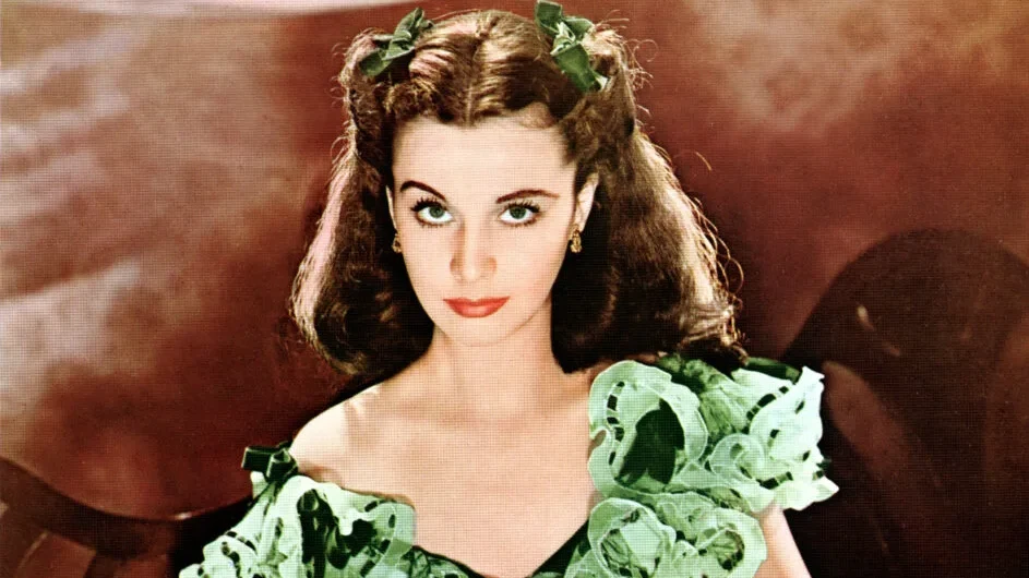 Vivien Leigh as Scarlett O'Hara in film Gone with the Wind(1939)