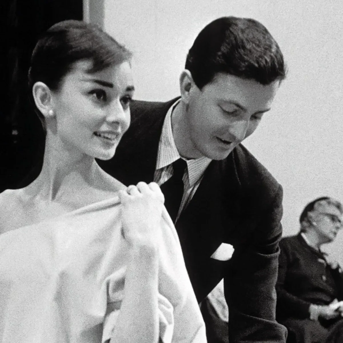 Hubert de Givenchy with Audrey Hepburn