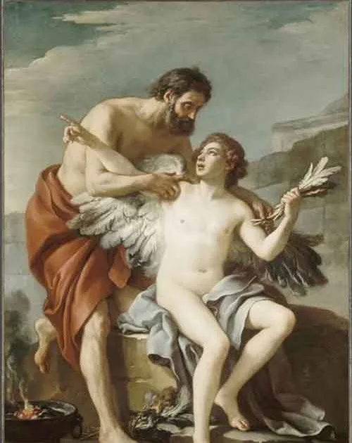 Daedalus and Icarus by Joseph-Marie Vien (18 June 1716 – 27 March 1809)