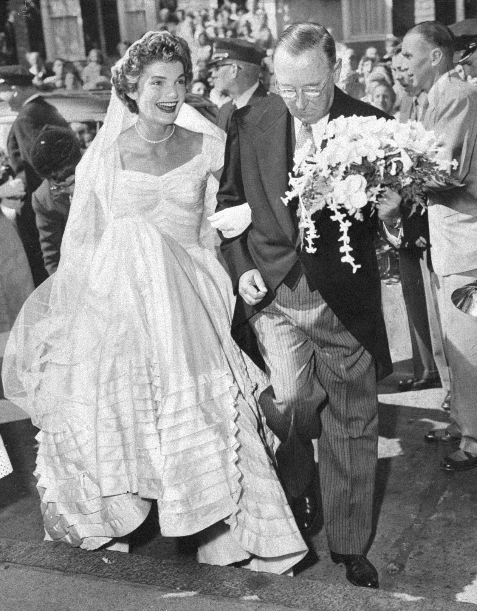 Jackie Kennedy wedding dress 1953 designed by Ann Lowe