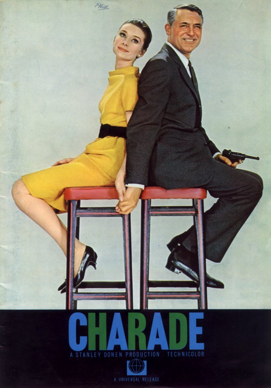 Cary Grant and Audrey Hepburn in film Charade