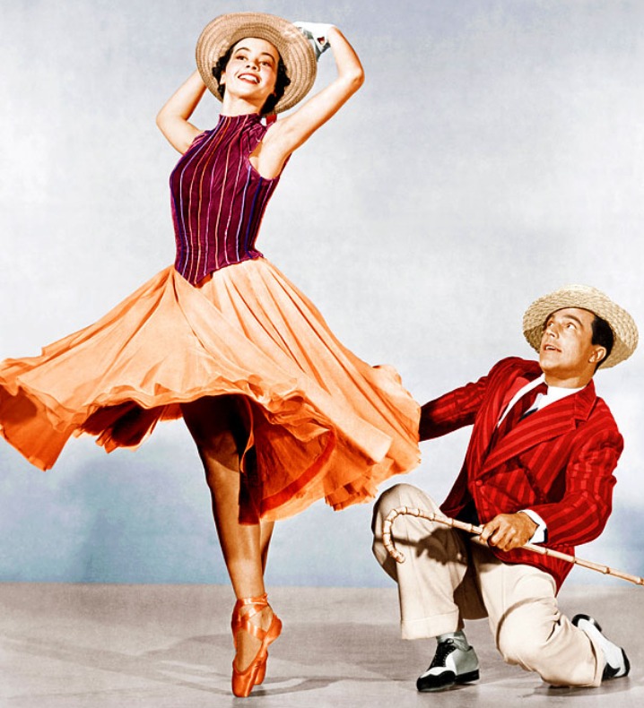 Leslie Caron in film An American in Paris(1951), costume designed by Orry Kelly
