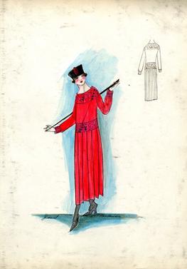 Dress by Jacques Doucet, 1917