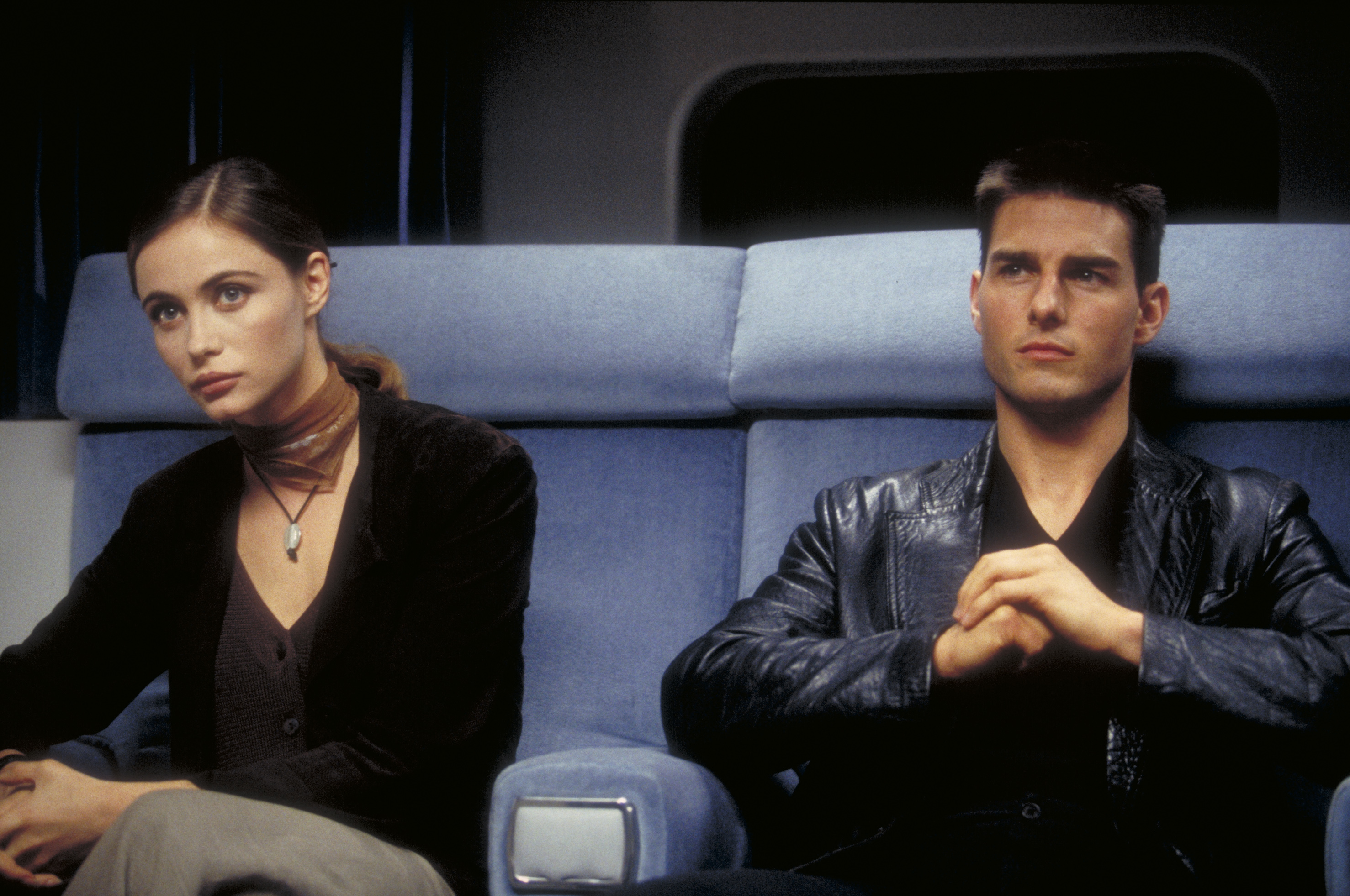 Emmanuelle Béart in film Mission: Impossible (1996) with Tom Cruise