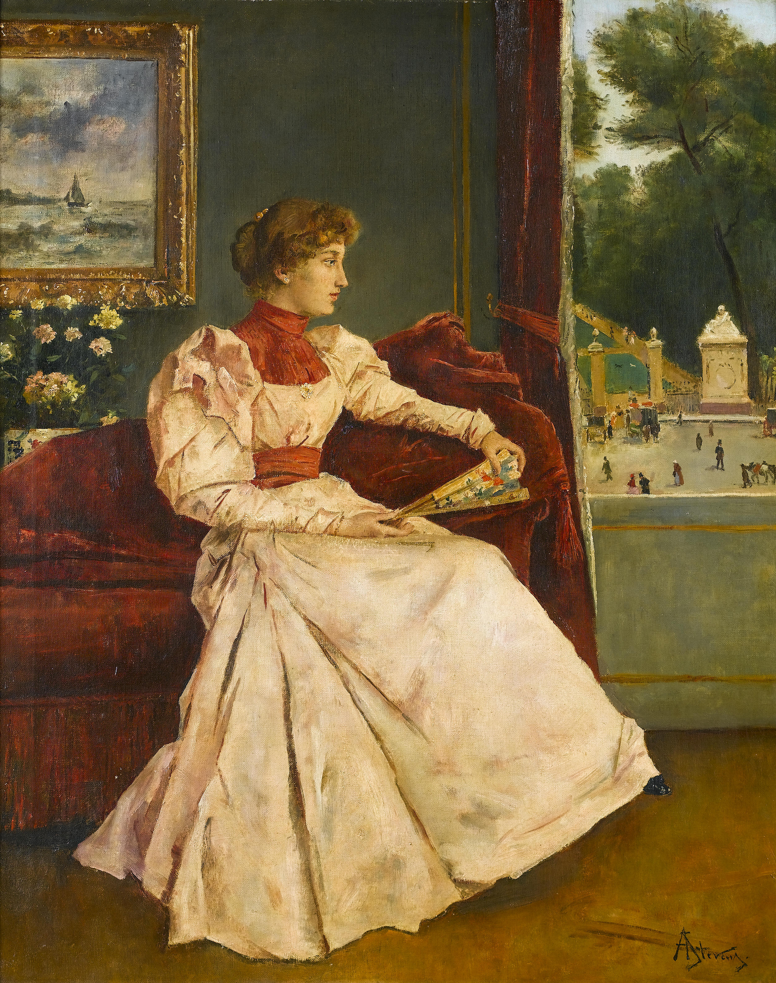 Chez soi (At Home), 1855, by Alfred Stevens