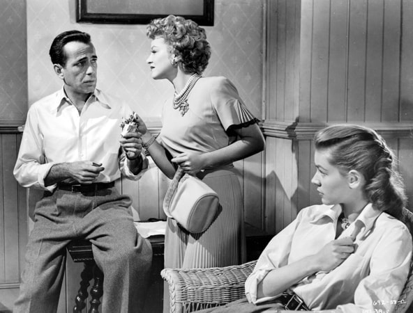 Lauren Bacall and Humphrey Bogart in Key Largo (film, 1948)