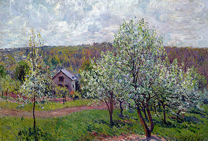 Alfred Sisley, Spring in the Environs of Paris, Apple Blossom, 1879, Musée Marmottan Monet, Paris, France