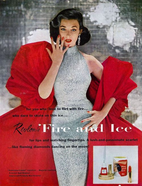 Dorian Leigh, Fire and Ice Campaign for Revlon