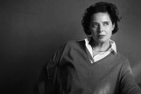 Elegant style icon wardrobe essentials: Isabella Rosellini in white shirt