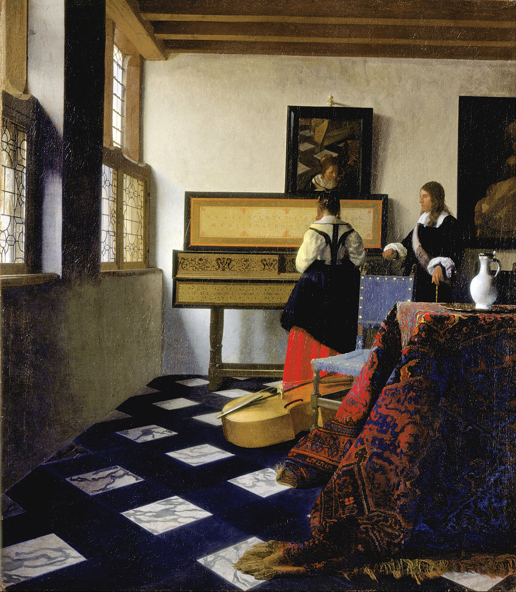 The Music Lesson or A Lady at the Virginals with a Gentleman (c. 1662-1665)